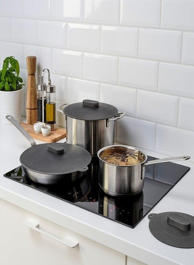 IKEA (イケア) Ikea KLOCKREN: Universal Lid Set of 3, Silicone (804.491.90) - Image 3